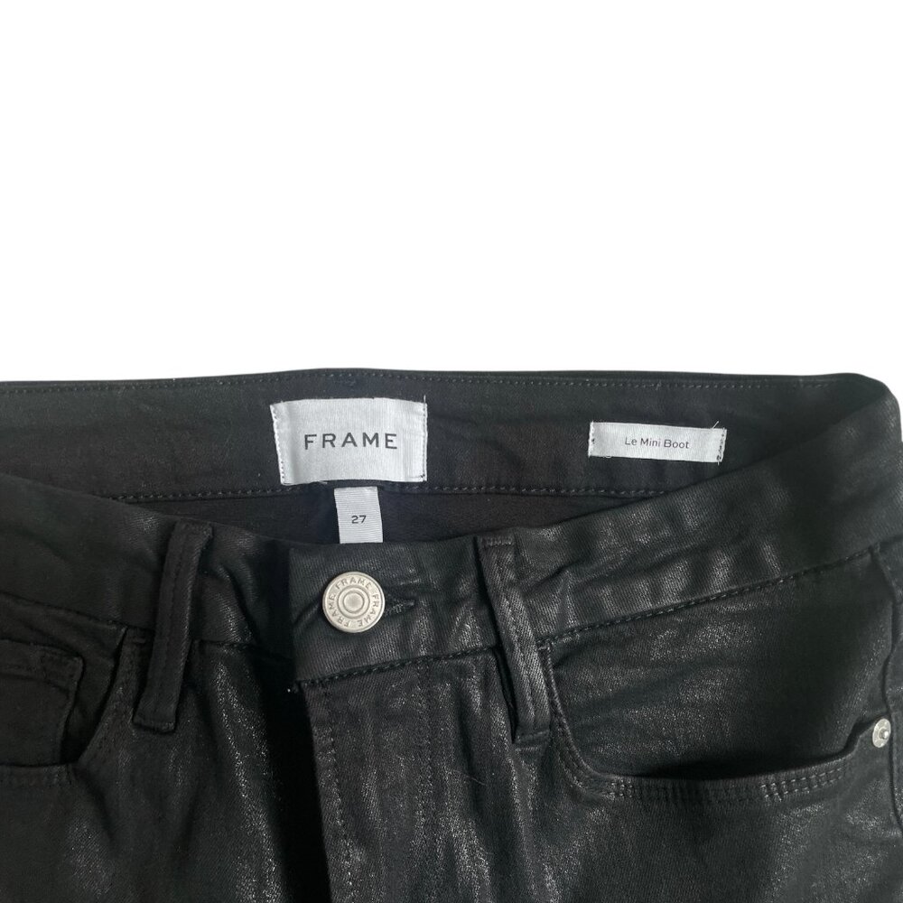 Frame Denim Black Bootcut Flare Pants - Picture 8 of 9